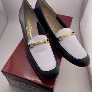 Brand New Salvatore Ferragamo Boutique sz 9aaaa Bambina Bianca Loafers 0165832